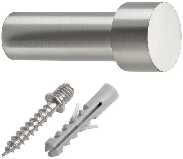 SO-TECH® Garderobenhaken TUULA Ø 14 / 19,5 mm Länge 30 - 70 mm Edelstahl (1 St), Länge 50 mm, inkl. Befestigungsset