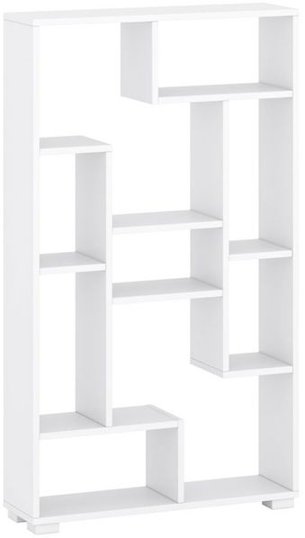 Bücherregal Split Raumteiler 70x20x120cm weiß