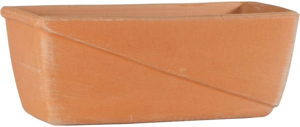 Balkonkasten Line antik ca. 30×19×16 cm – dekorativer Pflanzkasten mit Drainageloch für Blumen und Kräuter geeignet für Balkon Fensterbank und Terrasse