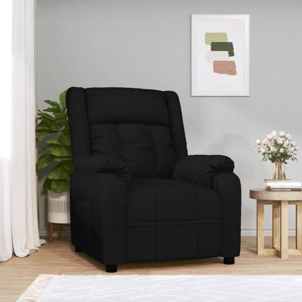 vidaXL Relaxsessel Schwarz Stoff 348110