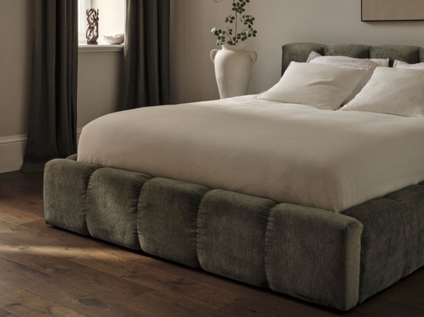 Micadoni Stauraumbett mit Kopfteil Lupine Boucle Baloo Schwarz 200x200 Bild 6