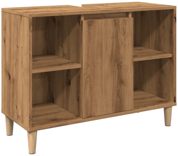 Badschrank Braun Artisan-Eiche 80 x 33 x 60 cm Holzwerkstoff