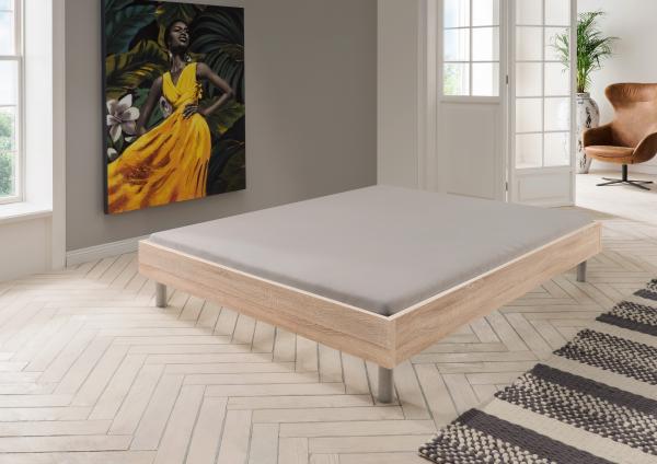 Bettgestell >Easy Beds< (BxHxT: 189x46x210 cm) in Eiche-Sägerau