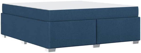 vidaXL Bettrahmen mit Matratze Blau 180 x 200 cm Stoff 3399207 Bild 9