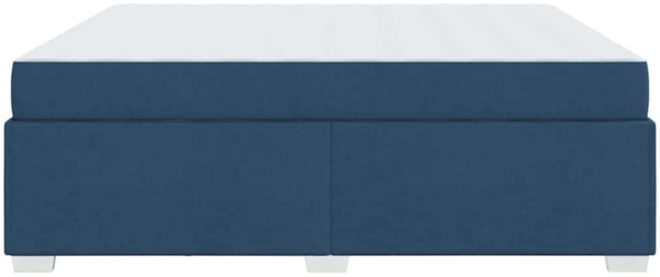 vidaXL Bettrahmen mit Matratze Blau 180 x 200 cm Stoff 3399207 Bild 8