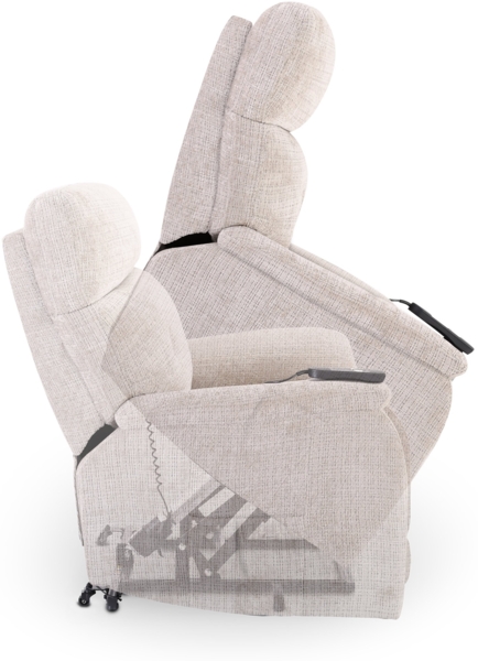 Raburg TV-Sessel Fernsehsessel mit Aufstehhilfe, 200 kg, Relax- & Liegefunktion, Samson, XXL-Sessel, elektrisch mit Fernbedienung, 1× Motor