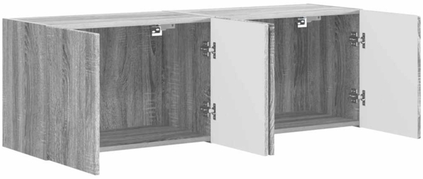 vidaXL TV-Wandschrank 2 pcs Graues Sonoma 59,5 x 31 x 40 cm 892342 Bild 4