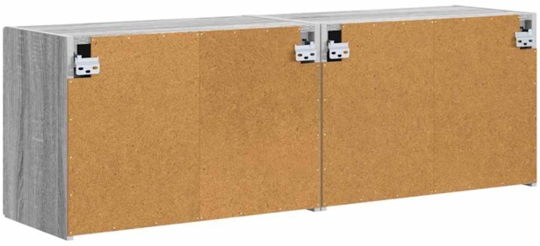 vidaXL TV-Wandschrank 2 pcs Graues Sonoma 59,5 x 31 x 40 cm 892342 Bild 7