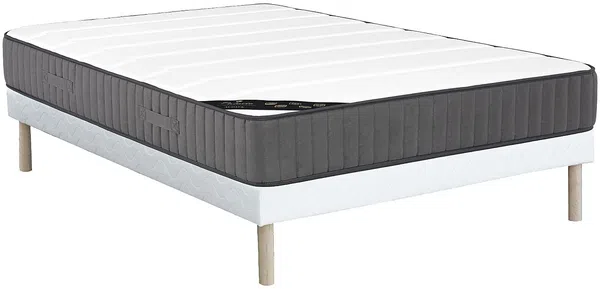 Vente-unique - AUDACE Mattress and bed base set Stoff - B 160 cm x H 31 cm26 cm x L 200 cm
