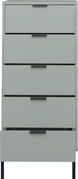 Hochkommode >Bonnie< in pine green matt lack - 51x121x45cm (BxHxT) Bild 2