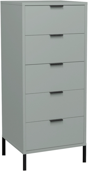 Hochkommode >Bonnie< in pine green matt lack - 51x121x45cm (BxHxT) Bild 3