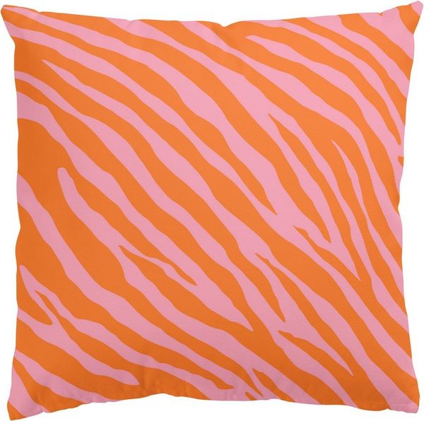Bilderdepot24 Dekokissen drinnen Kissenhülle/ Sofakissen/ Zierkissen orange Muster Pop Art, Bezug mit / ohne Füllung Zierkissen Outdoor Sofa Bett