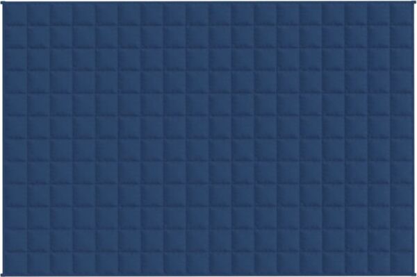 vidaXL Gewichtsdecke Stoff, 1x Gewichtsdecke, Blau, 137x200 cm, Stoff, 10 kg Bild 3