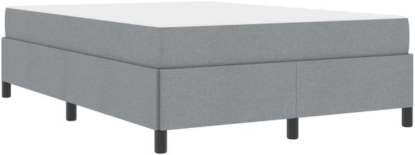 vidaXL Boxspringbett Hellgrau 160 x 200 cm Stoff 3398871 Bild 4