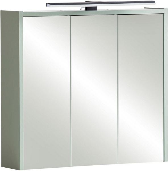 Schildmeyer Spiegelschrank Palermo, Holzwerkstoff, Pistazie, 65,0 x 16,0 x 62,7 cm (B/T/H)