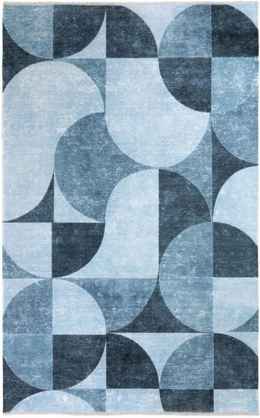 Tesso Living Designteppich Teppich Wohnzimmer "DEAN" Kurzflor Teppich, bedruckt Retro Muster, rechteckig, pflegeleicht, maschinenwaschbar, moderner Teppich, verschiedene Farben