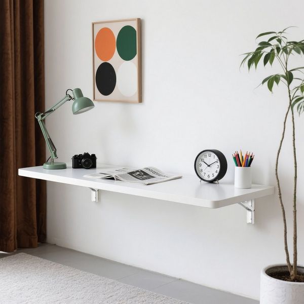 BlingBin Klapptisch Wandklapptisch 80x40cm klappbarer Esstisch, Schreibtisch Make-Up-Tisch (1er Set, 1-St, 80 x 40cm), Platzsparend Wandklapptisch für die Wand im Büro, Küche, Esszimmer