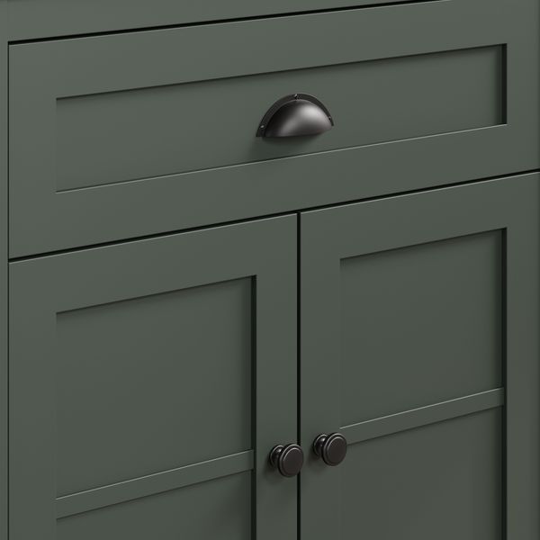 Garderobe Set Stanton in grün und Eiche Landhaus 260 x 198 cm Bild 9