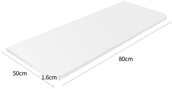 JEOBEST Klapptisch Wandklapptisch Esstisch Küchentisch Schreibtisch, Esszimmertisch, Wandmontiert, 80 x 50 x 1,6 cm