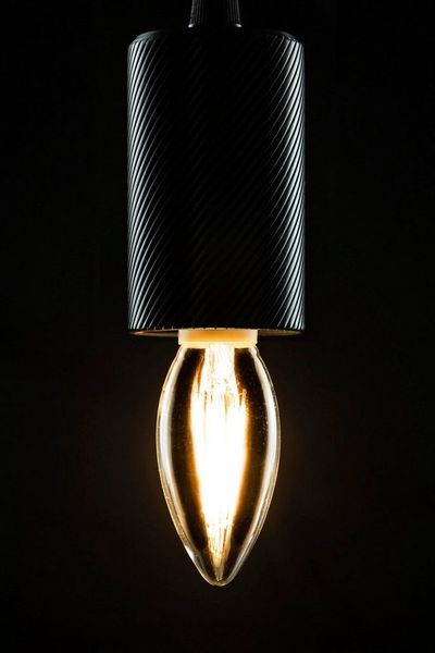SEGULA LED-Leuchtmittel LED Kerze - GU10, GU10, 1 St, Extra-Warmweiß, LED Kerze - GU10, 2200K, klar, 3W, CRI 90, dimmbar