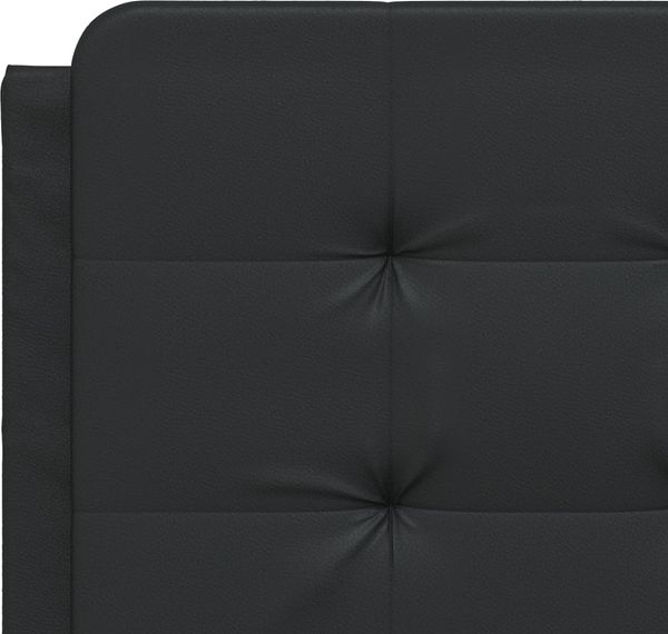 vidaXL Bettgestell ohne Matratze "Zadar" Schwarz 140x190 cm Kunstleder 3208859 Bild 7