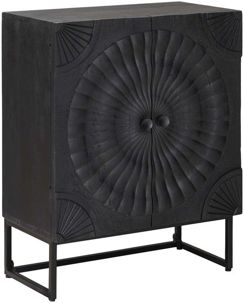 vidaXL Sideboard Schwarz 55 x 30 x 70 cm 42020080