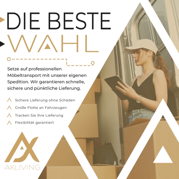 AX LIVING Walston 3-Sitzer Couch mit Schlaffunktion – Ecksofa Samt 224cm Graphit Bild 4