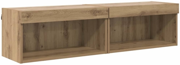 vidaXL Fernsehtische 2 pcs Artisan-Eiche 60 x 30 x 30 cm Holzwerkstoff 882963