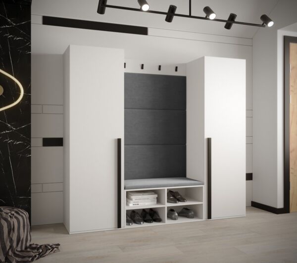ABIKS MÖBEL Garderoben-Set MIRO Set 9, Garderobe mit gepolsterten Paneelen, Modern Design