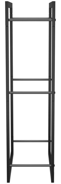 vidaXL Brennholzregal Mattschwarz 50x28x94 cm Stahl 350305 Bild 4