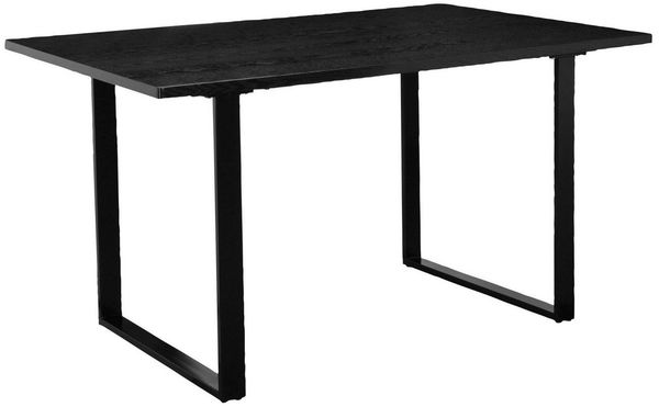 loft24 Esstisch Sylvester, Gestell aus Metall in schwarz, Breite 180 cm