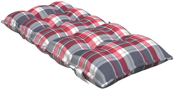 vidaXL Niedriglehner-Auflagen 6 Stk. Rot Karomuster Oxford-Gewebe 377712 Bild 6