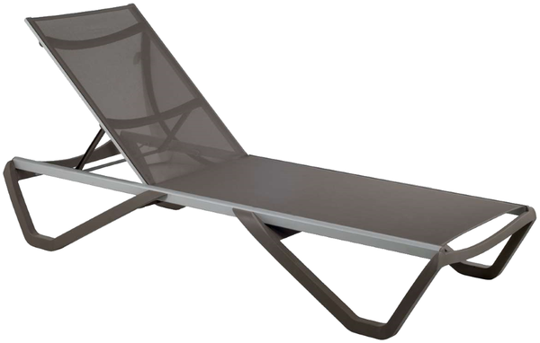 Papatya Wave Sonnenliege grau-braun 61, Material braun 50070
