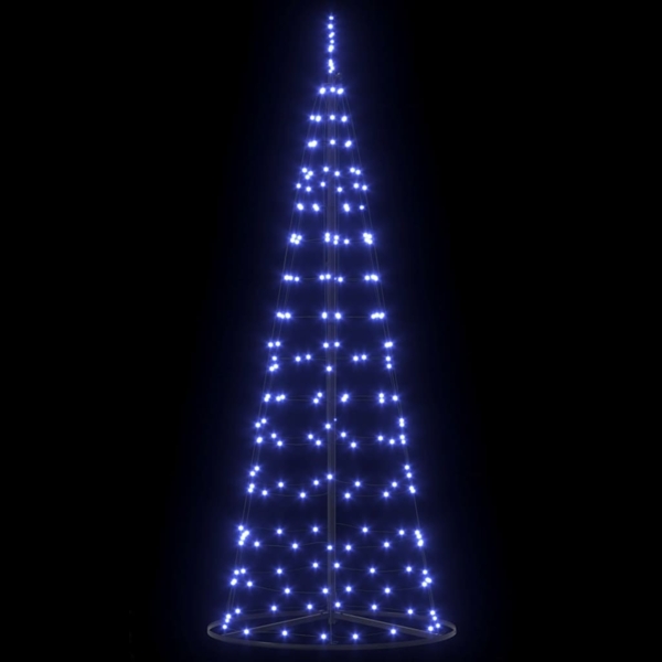 vidaXL LED-Weihnachtsbaum mit 390 LEDs mit Ständer Blau 250 cm Eisen 42018760 Bild 4