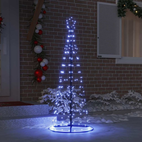 vidaXL LED-Weihnachtsbaum mit 390 LEDs mit Ständer Blau 250 cm Eisen 42018760 Bild 2