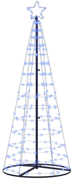 vidaXL LED-Weihnachtsbaum mit 390 LEDs mit Ständer Blau 250 cm Eisen 42018760 Bild 1