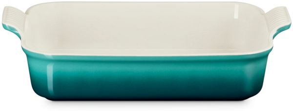 LE CREUSET Backform Backform Tradition rechteckig bleu riviera 23cm