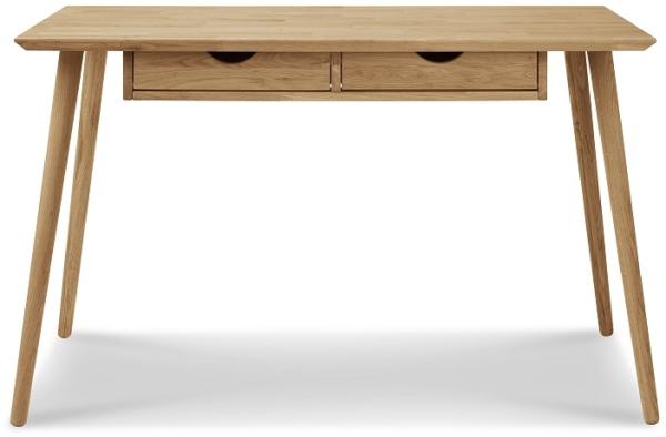 Schreibtisch mit 2 Schubkästen 120cm 'Diego' Wildeiche geölt