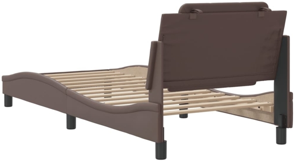 vidaXL Bettgestell ohne Matratze "Zadar" Braun 80x200 cm Kunstleder 3208144 Bild 5