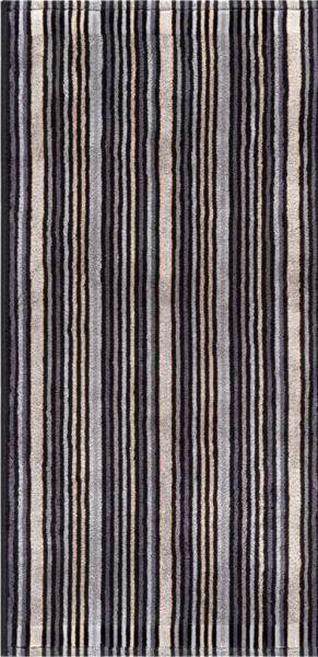 Combi Stripes Duschtuch 70x140cm dunkelgrau 500g/m² 100% Baumwolle