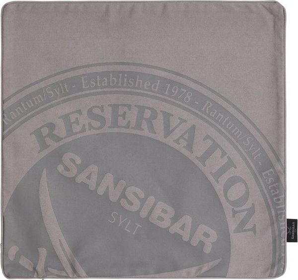 Sansibar Sylt Kissenbezug Kissenbezug Kissenhülle Reservation Design (1 Stück), 45x45 cm, (1 Stück), 1 Stück mit hochwertigem Sansibar Reservation Druck