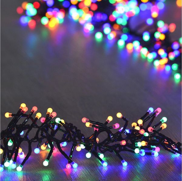 INtrenDU LED-Lichterkette Lichterkette bunt 768LED 5,5m mit Beleuchtungsprogrammen