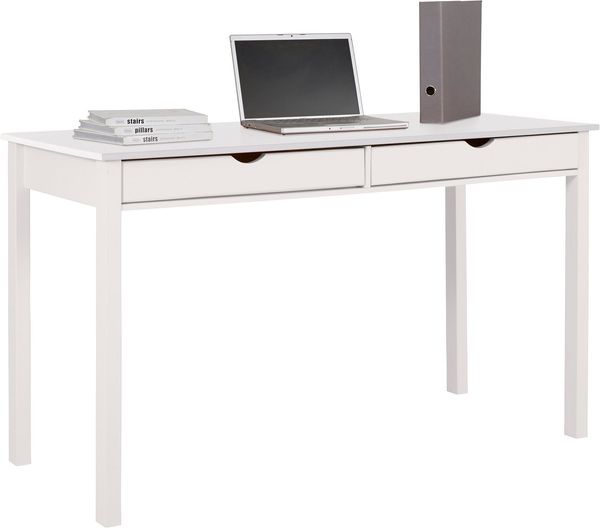 Home affaire Schreibtisch Gava, aus massiven Kiefernholz, mit praktischen Griffmulden, Breite 140 cm