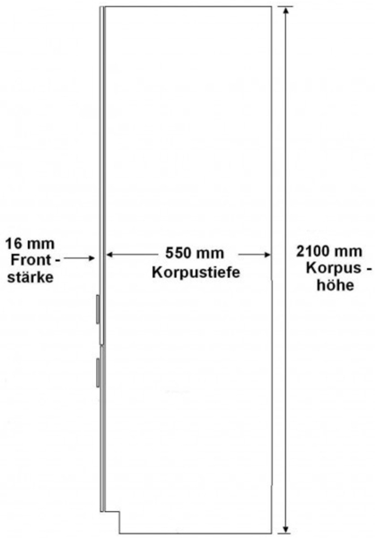 Winkelküche ARIA K-AR ECKE 1 - 215 x 220 + 120 cm Anti Fingerprint Küchenzeile Küchenblock Singleküche Einbauküche Küche Eckküche Bild 11