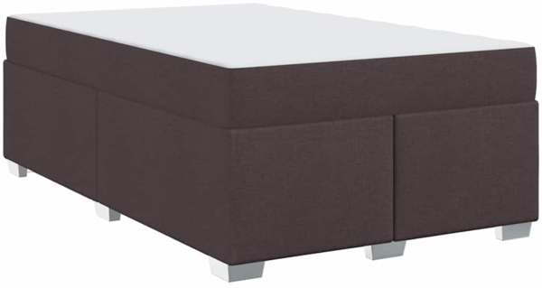 vidaXL Bettgestell Dunkelbraun 120 x 200 cm Stoff 3399183