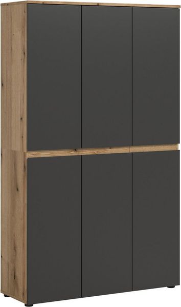 Home affaire Mehrzweckschrank CIPELA (1-St) BxH:105x175 cm, viel Stauraum, variable Einlegeböden, Kleiderstange