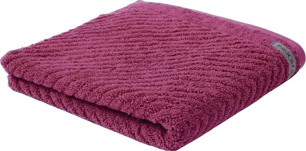 ROSS Handtuch Smart, Frottier (2-St), Uni-Rippe mit Velourslabel