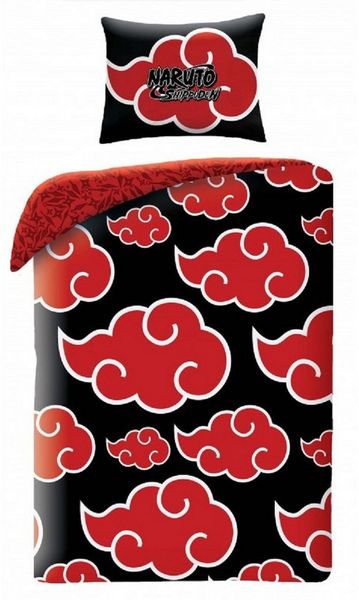 Naruto Bettwäsche Set aus Baumwolle Bettdeckenbezug 140 × 200 cm mit 70 × 90 cm Kissenbezug