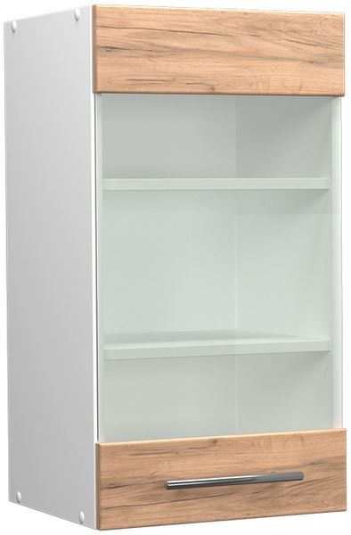 Küchenglasschrank Fame-Line Goldkraft Eiche 40 cm Vicco