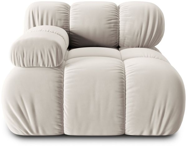Micadoni Eckmodul Bellis Links Samt Bluvel Dunkelbeige